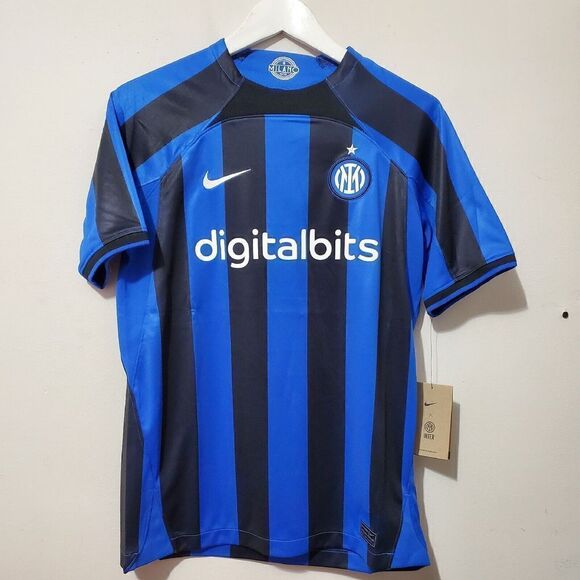 Nike Inter Milan 2022/23 Kids Sz XL Home Tee DJ7859-412 Blue/Black/White NWT - Picture 1 of 11